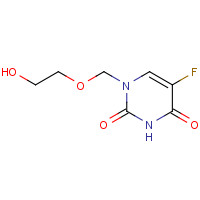 77474-50-1 1-((2-hydroxyethoxy)methyl)-5-fluorouracil chemical structure