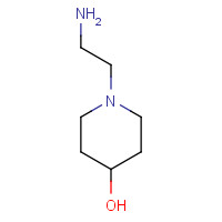 129999-60-6 1-(2-aminoethyl)piperidin-4-ol chemical structure