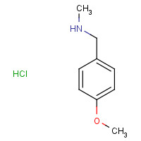 876-32-4 1-(4-Methoxyphenyl)-N-methylmethanamine hydrochloride chemical structure