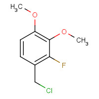 1716-43-4 1-(Chloromethyl)-2-fluoro-3,4-dimethoxybenzene chemical structure