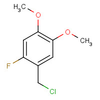 91407-48-6 1-(Chloromethyl)-2-fluoro-4,5-dimethoxybenzene chemical structure
