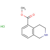 1035700-06-1 1,2,3,4-Tetrahydro-isoquinoline-5-carboxylic acid methyl ester HCl chemical structure