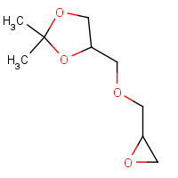 1607-37-0 1,3-dioxolane, 2,2-dimethyl-4-[(oxiranylmethoxy)methyl]- chemical structure