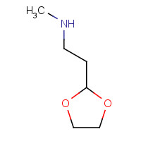142753-10-4 1,3-dioxolane-2-ethanamine, N-methyl- chemical structure
