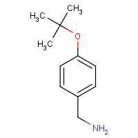 84697-13-2 1-{4-[(2-Methyl-2-propanyl)oxy]phenyl}methanamine chemical structure