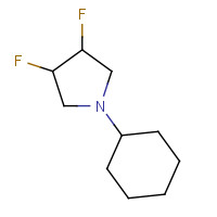 209625-81-0 1-Cyclohexyl-3,4-difluoropyrrolidine chemical structure