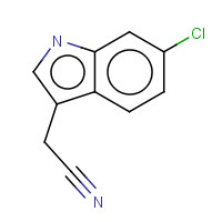 61220-58-4 1H-indole-3-acetonitrile, 6-chloro- chemical structure