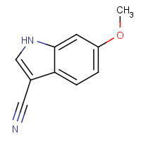 145692-57-5 1H-indole-3-carbonitrile, 6-methoxy- chemical structure