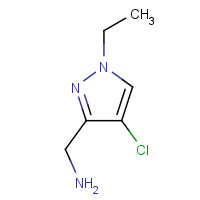 1001611-12-6 1H-pyrazole-3-methanamine, 4-chloro-1-ethyl- chemical structure