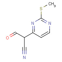 1111637-81-0 2-[2-(Methylsulfanyl)-4-pyrimidinyl]-3-oxopropanenitrile chemical structure