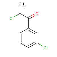 34841-41-3 2-Chloro-1-(3-chlorophenyl)-1-propanone chemical structure