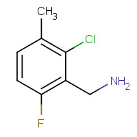 261762-85-0 2-Chloro-6-fluoro-3-methylbenzylamine chemical structure