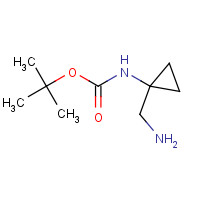 1027338-34-6 2-Methyl-2-propanyl [1-(aminomethyl)cyclopropyl]carbamate chemical structure