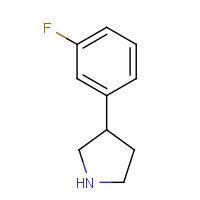 125067-75-6 3-(3-fluorophenyl)pyrrolidine chemical structure