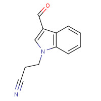 18109-11-0 3-(3-Formyl-1H-indol-1-yl)propanenitrile chemical structure