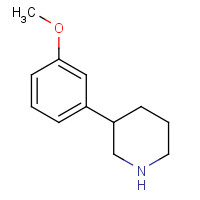 79601-21-1 3-(3-methoxyphenyl)piperidine chemical structure