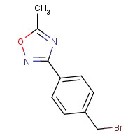 256956-42-0 3-(4-(bromomethyl)phenyl)-5-methyl-1,2,4-oxadiazole chemical structure