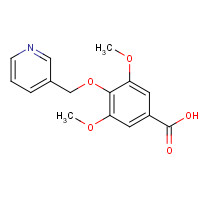 923790-15-2 3,5-dimethoxy-4-(pyridin-3-ylmethoxy)benzoic acid chemical structure