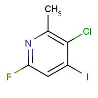884494-47-7 3-Chloro-6-fluoro-4-iodo-2-methylpyridine chemical structure