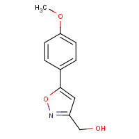 58492-77-6 3-isoxazolemethanol, 5-(4-methoxyphenyl)- chemical structure