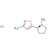 147388-83-8 3-Methyl-5-[(2S)-1-methyl-2-pyrrolidinyl]-1,2-oxazole hydrochloride chemical structure