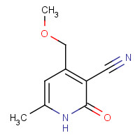 6339-38-4 3-pyridinecarbonitrile, 1,2-dihydro-4-(methoxymethyl)-6-methyl-2-oxo- chemical structure