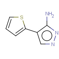 91447-40-4 4-(2-thienyl)-1h-pyrazol-5-amin chemical structure