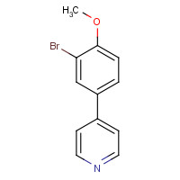 191602-60-5 4-(3-Bromo-4-methoxyphenyl)pyridine chemical structure