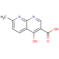 13250-97-0 4-hydroxy-7-methyl-1,8-naphthyridine-3-carboxylic acid chemical structure
