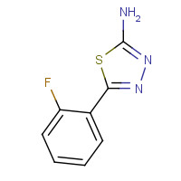59565-51-4 5-(2-fluorophenyl)-1,3,4-thiadiazol-2-amine chemical structure