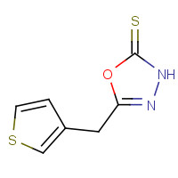 262856-02-0 5-(3-thienylmethyl)-1,3,4-oxadiazole-2-thiol chemical structure