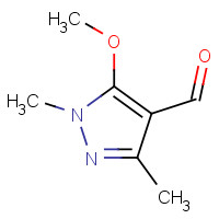 26990-71-6 5-Methoxy-1,3-dimethyl-1H-pyrazole-4-carbaldehyde chemical structure
