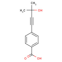 63165-02-6 benzoic acid, 4-(3-hydroxy-3-methyl-1-butyn-1-yl)- chemical structure