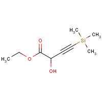 66697-09-4 Ethyl 2-hydroxy-4-(trimethylsilyl)but-3-ynoate chemical structure
