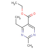 127957-88-4 Ethyl 4-ethyl-2-methyl-5-pyrimidinecarboxylate chemical structure