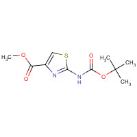 850429-62-8 Methyl 2-[(tert-butoxycarbonyl)amino]-1,3-thiazole-4-carboxylate chemical structure