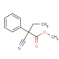 24131-07-5 Methyl 2-cyano-2-phenylbutanoate chemical structure