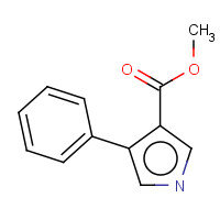40167-34-8 methyl 4-phenyl-1H-pyrrole-3-carboxylate chemical structure