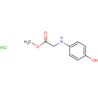 56405-21-1 Methyl N-(4-hydroxyphenyl)glycinate hydrochloride chemical structure