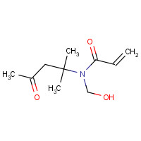 42772-51-0 N-(Hydroxymethyl)-N-(2-methyl-4-oxopentan-2-yl)acrylamide chemical structure