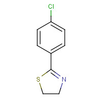 13084-29-2 thiazole, 2-(4-chlorophenyl)-4,5-dihydro- chemical structure