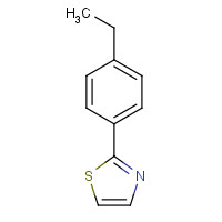 42156-17-2 thiazole, 2-(4-ethylphenyl)- chemical structure