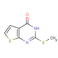 309976-36-1 thieno[2,3-d]pyrimidin-4(3H)-one, 2-(methylthio)- chemical structure