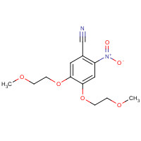 236750-65-5 4,5-Bis(2-methoxyethoxy)-2-nitrobenzonitrile chemical structure