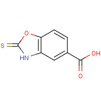 7341-98-2 2-Thioxo-2,3-dihydro-1,3-benzoxazole-5-carboxylic acid chemical structure