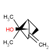 547-61-5 (1S,3R,5S)-6,6-dimethyl-2-methylidenebicyclo[3.1.1]heptan-3-ol chemical structure
