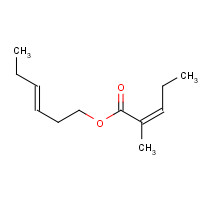 76649-17-7 (3E)-3-Hexen-1-yl (2Z)-2-methyl-2-pentenoate chemical structure