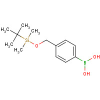162356-89-0 [4-({[Dimethyl(2-methyl-2-propanyl)silyl]oxy}methyl)phenyl]boronic acid chemical structure