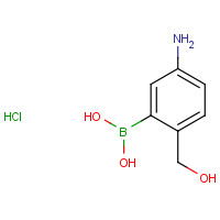 895525-75-4 [5-Amino-2-(hydroxymethyl)phenyl]boronic acid hydrochloride (1:1) chemical structure