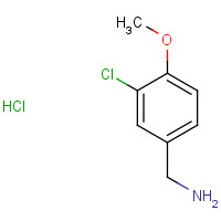 115514-77-7 1-(3-Chloro-4-methoxyphenyl)methanamine hydrochloride (1:1) chemical structure